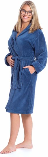 Accappatoio Bambina Caleffi Disney “Minnie Fiocco” In Cotone 100% Con Cappuccio