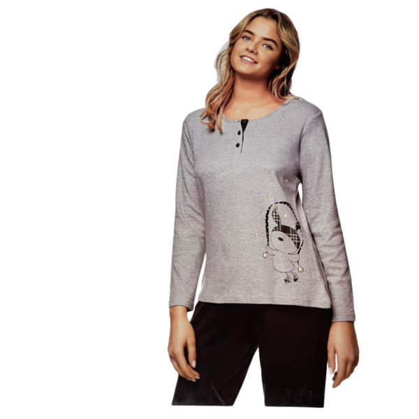 Pigiama Donna Invernale “Infiore” In Caldo Cotone Interlock Manica Lunga Colore Blu Taglia S Art. DOD0561 Pigiama Donna Invernale “Infiore” In Caldo Cotone Interlock Manica Lunga Colore Blu Taglia S Art. DOD0561