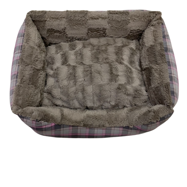Cuccia Lettino Cani e Gatti Animali Stampa Scozzese Con Cuscino Estraibile 60×50 Cuccia Lettino Cani e Gatti Animali Stampa Scozzese Con Cuscino Estraibile 60×50