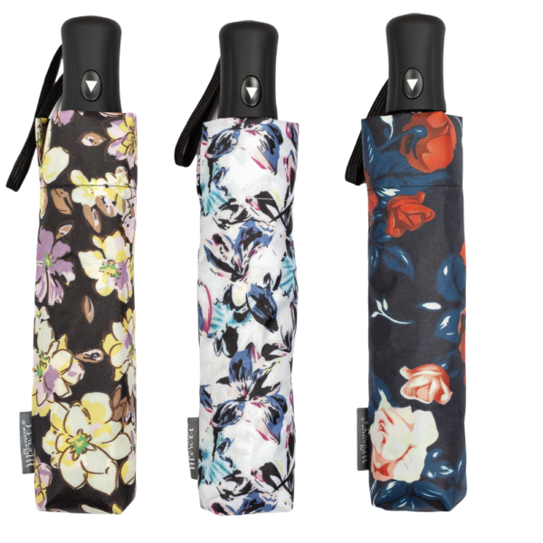 Ombrello Pieghevole Gallotti 8070 Con Apertura Automatica Antivento Stampa Floreale Ombrello Pieghevole Gallotti 8070 Con Apertura Automatica Antivento Stampa Floreale