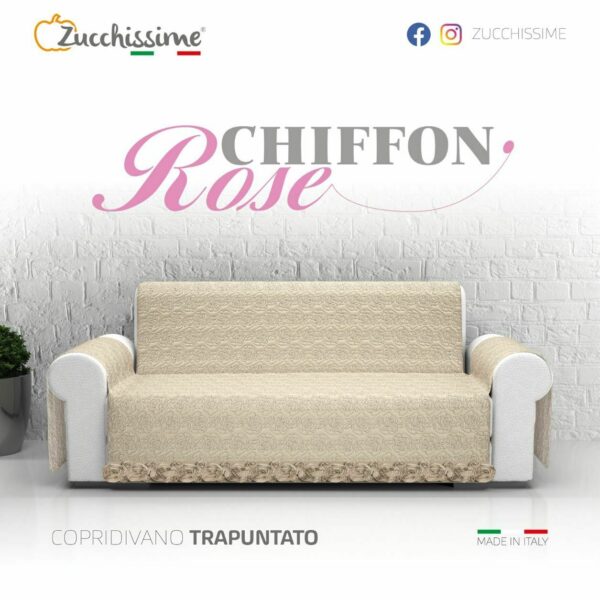 Salvadivano Copridivano Trapuntato “Rose Chiffon” Zucchissime Con Balza Rose Salvadivano Copridivano Trapuntato “Rose Chiffon” Zucchissime Con Balza Rose