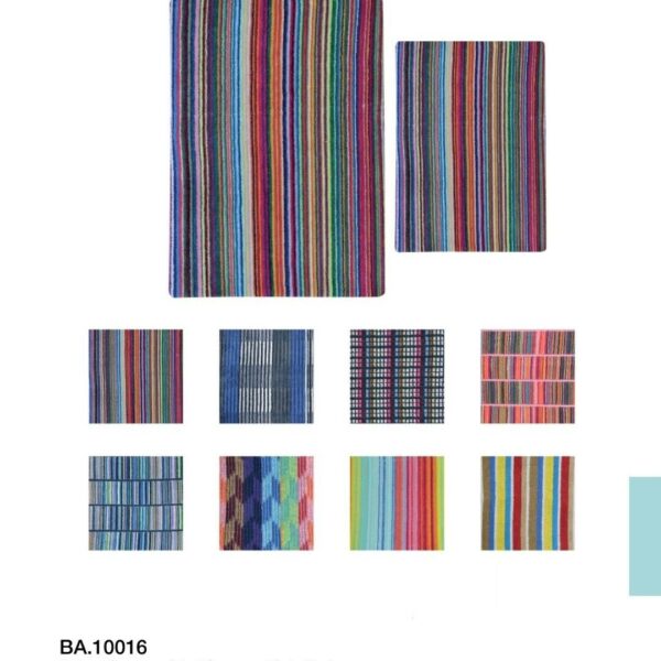 Set Asciugamani Disegno Missoni Sommaruga 1+1 Viso E Ospite Spugna 100% Cotone Set Asciugamani Disegno Missoni Sommaruga 1+1 Viso E Ospite Spugna 100% Cotone