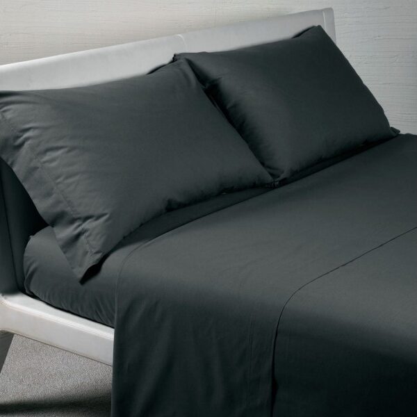 Lenzuolo Sopra Onirika Letto Matrimoniale In Tinta Unita 100% Cotone