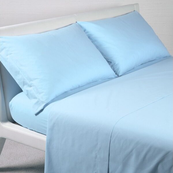 Lenzuolo Sopra Onirika Letto Una Piazza E Mezza In Tinta Unita 100% Cotone