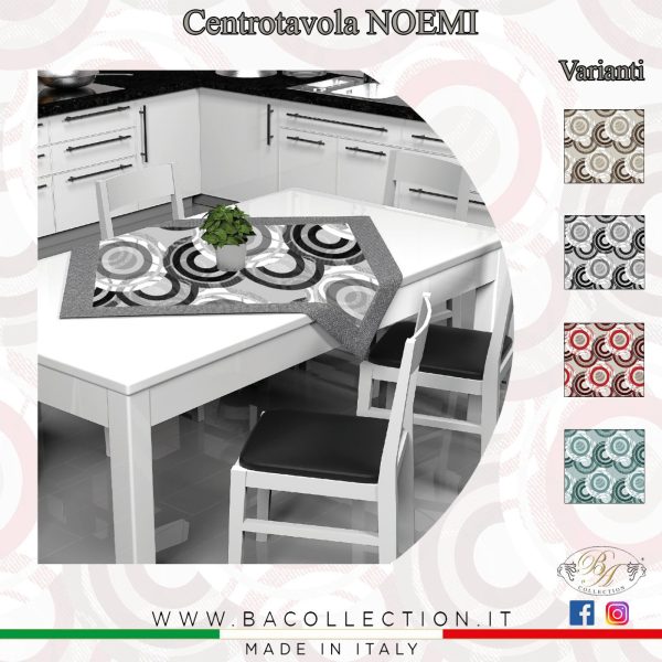 Centrotavola Quadrato 90x90cm BA Collection “Noemi”