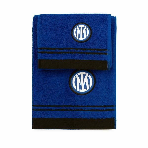 Set Asciugamani 1+1 F.C Inter Prodotto Ufficiale Viso Ospite Spugna Cotone 100% Set Asciugamani 1+1 F.C Inter Prodotto Ufficiale Viso Ospite Spugna Cotone 100%