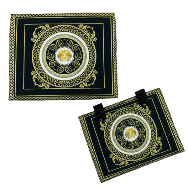 Copriforno+Coprifornello Set Cucina In Stampa Digitale 3D Fantasia Barocco