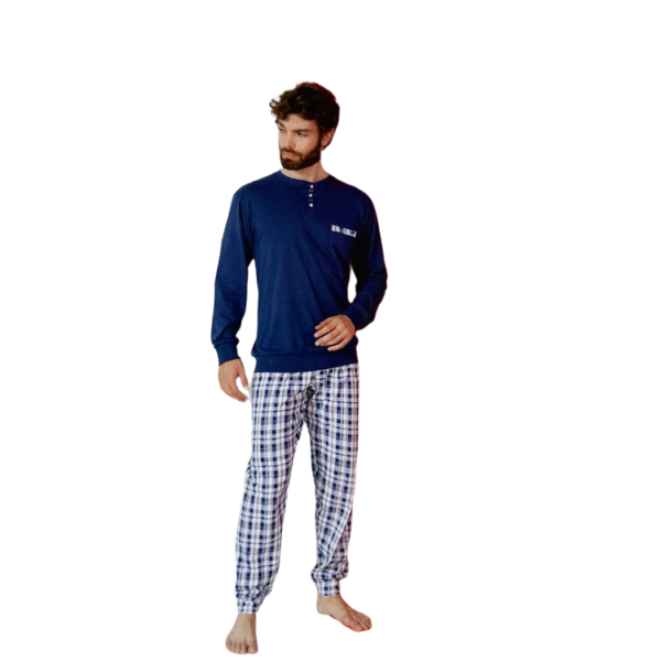 Pigiama Uomo Cotone 100% Calibrato Estivo Primaverile Fresco Manica Lunga Pigiama Uomo Cotone 100% Calibrato Estivo Primaverile Fresco Manica Lunga