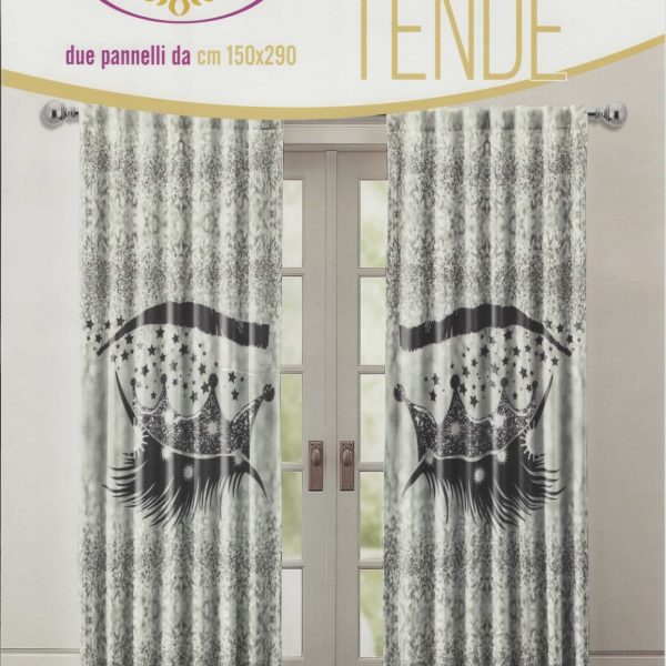 Coppia Tenda Arredo Casa 2 Pannelli 140×290 Cm In Stampa Digitale Stile Occhi