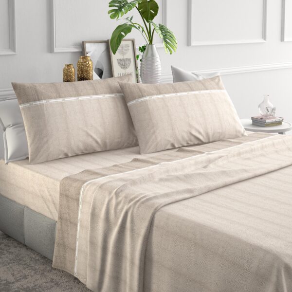 Set Completo Lenzuola Irge “Nairobi” 100% Cotone Letto Singolo Matrimoniale Piazza e Mezza