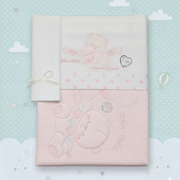 Coordinato Culla 4 Pezzi Nazareno Gabrielli Lenzuola+Copertina Ricamato Stampato Coordinato Culla 4 Pezzi Nazareno Gabrielli Lenzuola+Copertina Ricamato Stampato