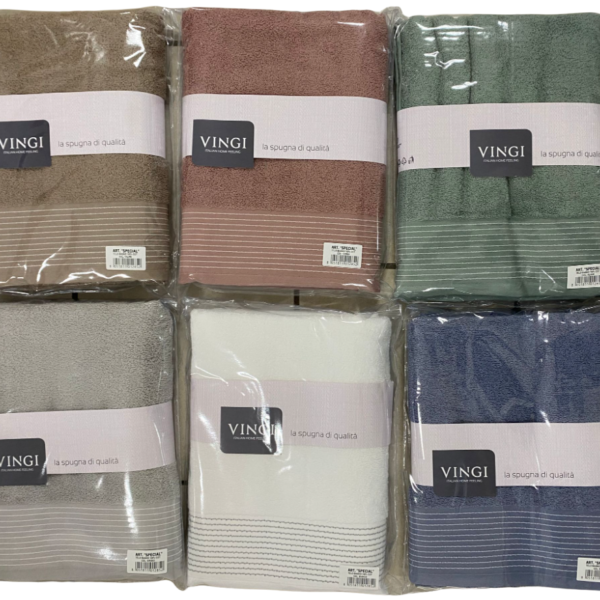 Telo Asciugamano Doccia Bagno Spugna 100% Puro Cotone Vingi Special