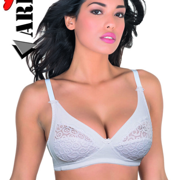 Reggiseno Donna Aris “Nunzia” Microfibra Coppe In Pizzo Coppa C Senza Ferretto