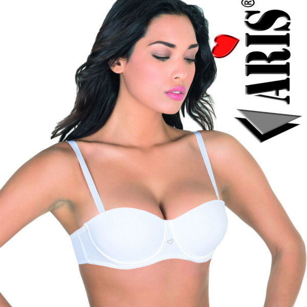 Reggiseno Donna Aris “Desy” In Microfibra A Balconcino Coppa B Con Ferretto