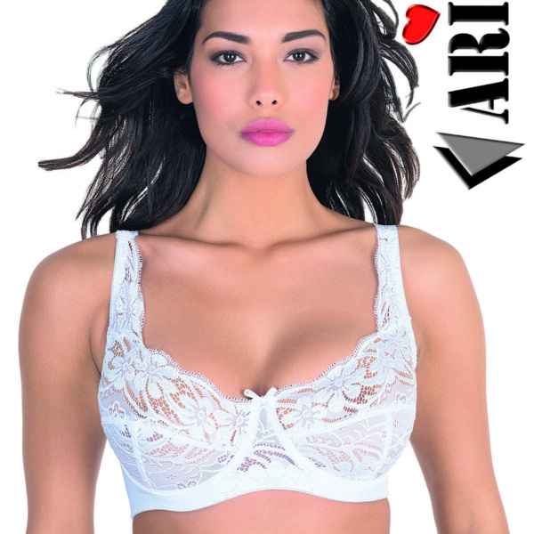Reggiseno Donna Aris “Giovanna” Microfibra Coppe In Pizzo Coppa C Con Ferretto