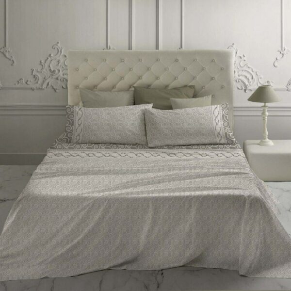 Completo Lenzuola Laura Biagiotti Letto Matrimoniale Stampata In Puro Cotone