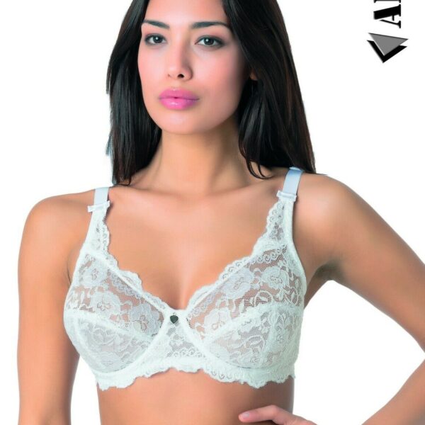 Reggiseno Donna Aris “Monic” In Microfibra Coppe In Pizzo Coppa C Con Ferretto