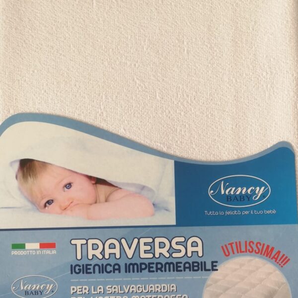 Coprimaterasso Traversa Telino Impermeabile Gommato Pvc Culla e Lettino