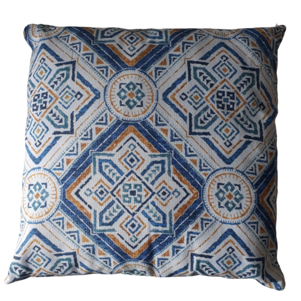 Cuscino Arredo Con Cerniera Imbottito 50×50 cm In Tessuto Loneta Made In Italy