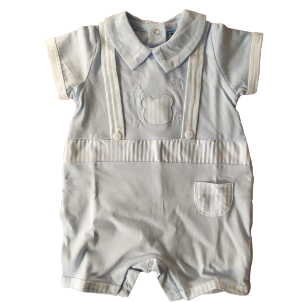 Tutina Intera Prima Nascita In Cotone Irge Neonato Maschile Maniche Corte