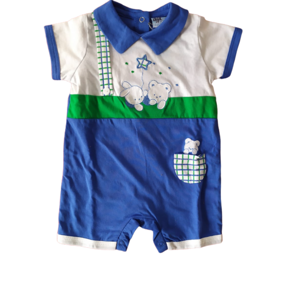 Tutina Pagliaccetto Prima Nascita In Cotone Irge Neonato Maschile Maniche Corte Tutina Pagliaccetto Prima Nascita In Cotone Irge Neonato Maschile Maniche Corte