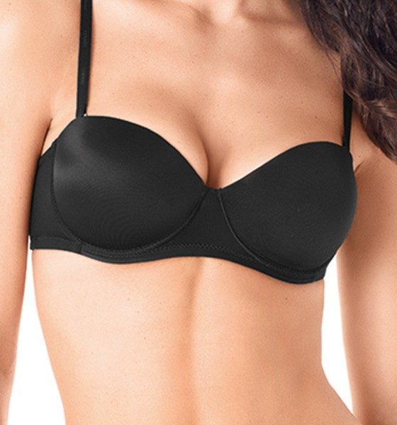 Reggiseno Fascia Donna Intimo Lormar “Pura” In Microfibra Con Ferretto