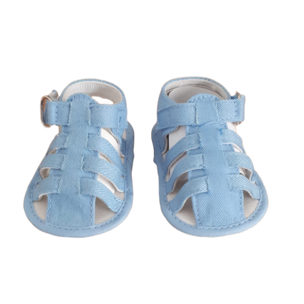 Scarpina Scarpa Sandalo Neonato Maschile Aperte In Cotone Suola Morbida Scarpina Scarpa Sandalo Neonato Maschile Aperte In Cotone Suola Morbida