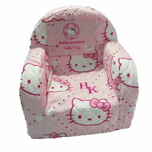 Poltrona Sedia Poltroncina Hello Kitty Disney Per Bimba Ufficiale Made In Italy