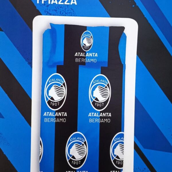 Set Completo Lenzuola Completo Letto Singolo Prodotto Ufficiale Atalanta B.C.