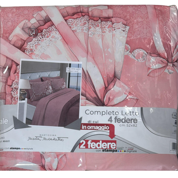 Lenzuola Completo Letto Matrimoniale Marta Marzotto “Elegant Lace” Made In Italy