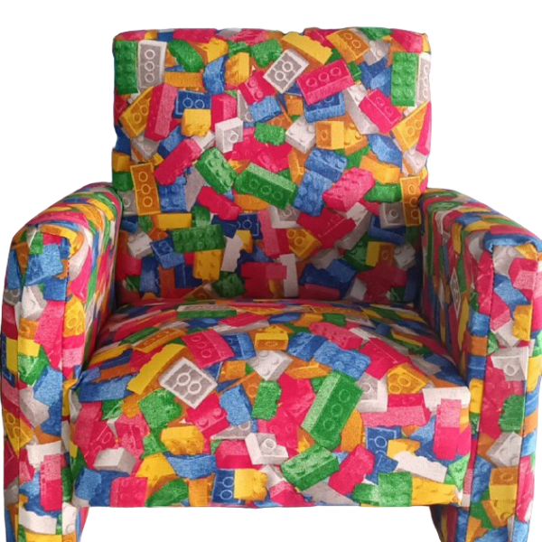 Poltrona Sedia Poltroncina Con Stampa Mattoncini Lego Per Bambini Made In Italy Poltrona Sedia Poltroncina Con Stampa Mattoncini Lego Per Bambini Made In Italy