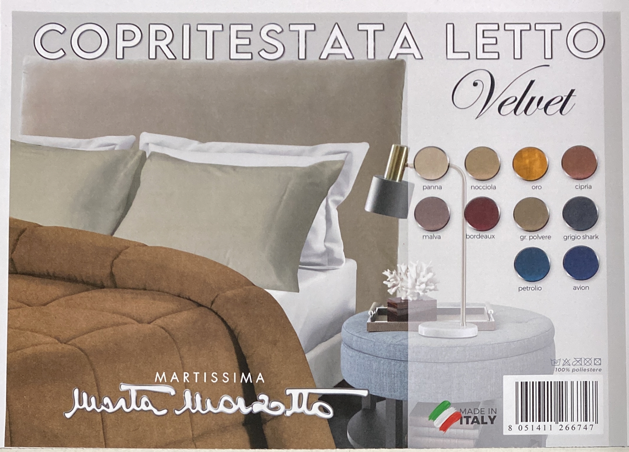 Copritestata Spalliera Per Letto Marta Marzotto Velvet In Velluto