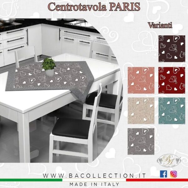 Centrotavola Quadrato 90x90cm BA Collection “Paris” Centrotavola Quadrato 90x90cm BA Collection “Paris”