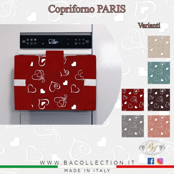 Copriforno Cucina BA Collection “Paris” imbottito in fantasia 47×35
