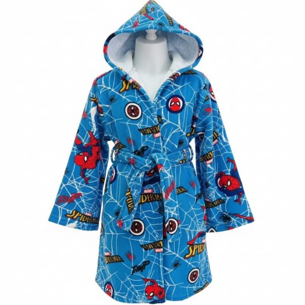 Accappatoio Bambino Disney “Spider-Man” In Microspugna Con Cappuccio Accappatoio Bambino Disney “Spider-Man” In Microspugna Con Cappuccio