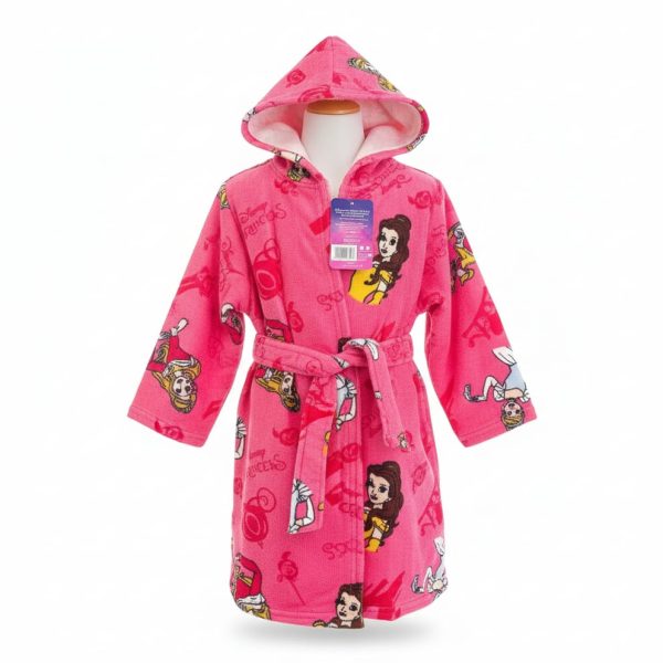 Accappatoio Bambina Disney “Princess” In Microspugna Con Cappuccio