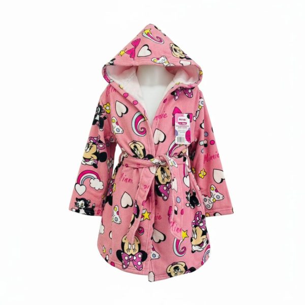 Accappatoio Bambina Disney “Minnie” In Microspugna Con Cappuccio Accappatoio Bambina Disney “Minnie” In Microspugna Con Cappuccio