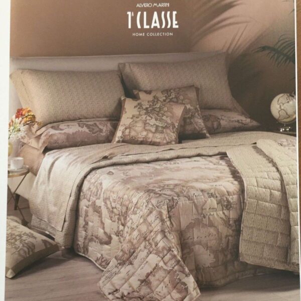 Copriletto Trapuntato Caleffi Alviero Martini Geo Safari Matrimoniale In Raso