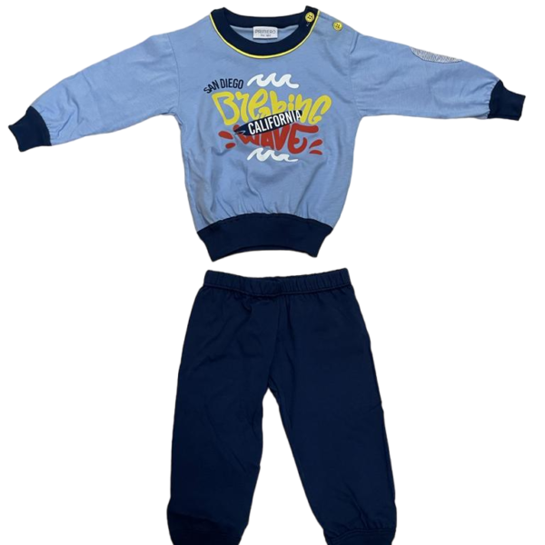 Pigiama Neonato Primero Bimbo Manica Lunga In Cotone Da 9 A 30 Mesi