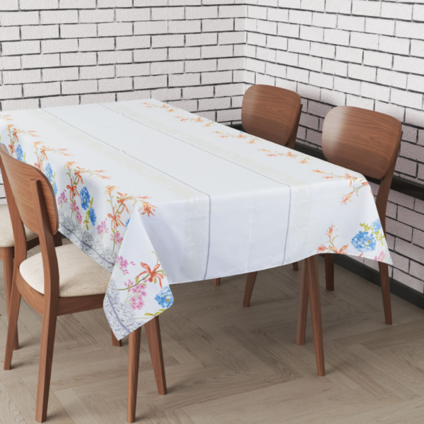 Tovaglia Copritavola Preziosa Da Tavola Per 6-12 Posti In Fantasia Floreale