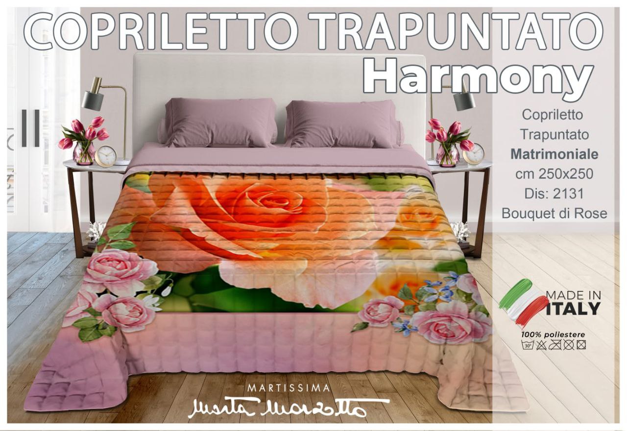 Trapuntino Copriletto Marta Marzotto Letto Matrimoniale In Stampa Digitale  – Italia Magazzini