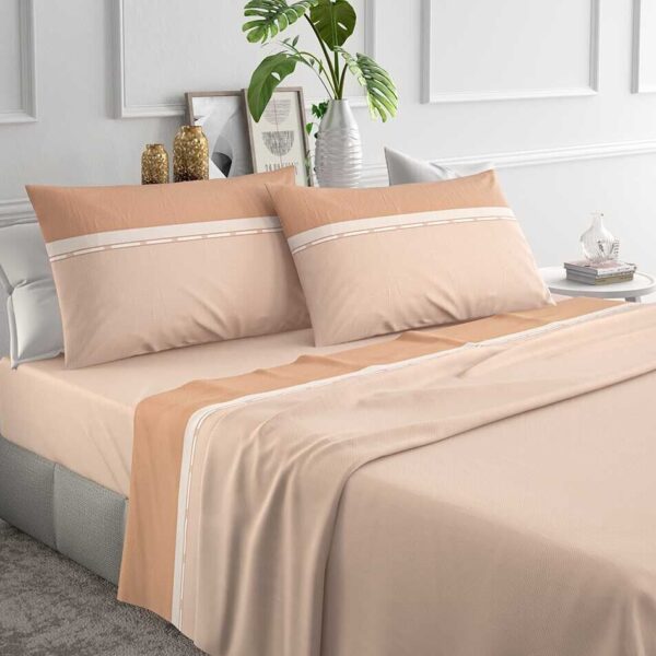 Lenzuola Completo Irge Letto Singolo Matrimoniale Piazza e Mezza Cotone Italy
