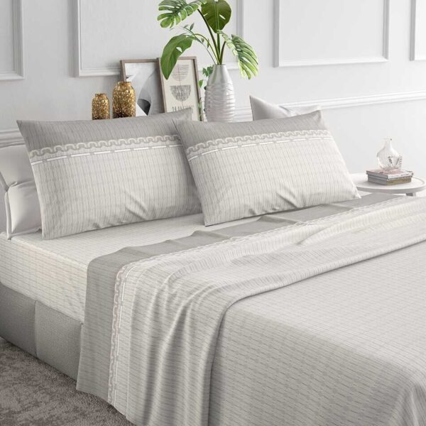 Completo Lenzuola Irge Letto Singolo Matrimoniale Piazza e Mezza Cotone