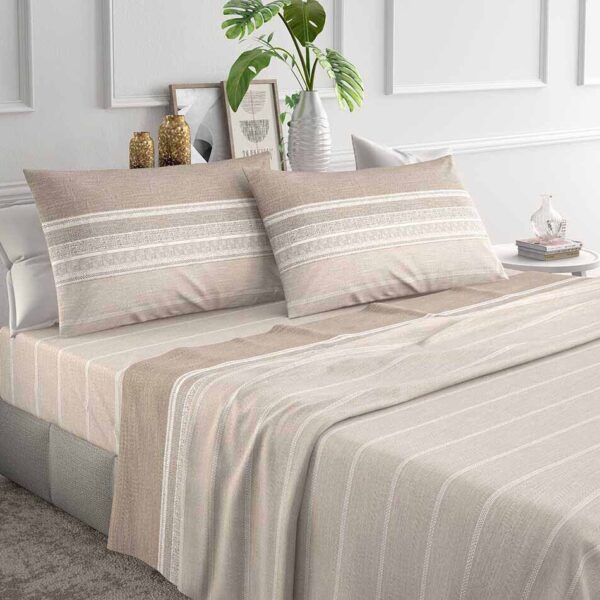 Completo Lenzuola Irge Letto Singolo Matrimoniale Piazza e Mezza Cotone Italy