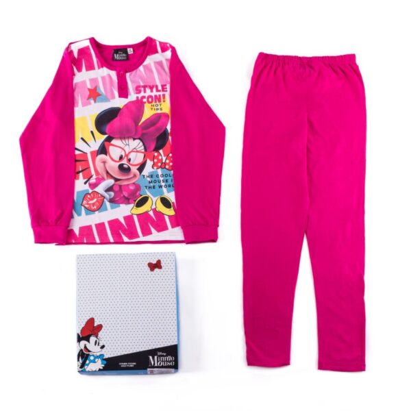 Pigiama Bimba Disney Minnie Lungo In Cotone Leggero Primaverile Manica Lunga