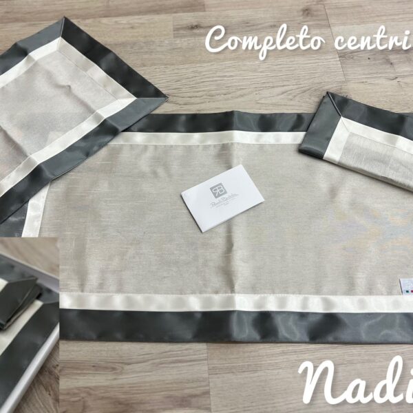 Tris Centri Centrini Runner 3 Pezzi Renato Balestra “Nadia” Elegante Ricamato Tris Centri Centrini Runner 3 Pezzi Renato Balestra “Nadia” Elegante Ricamato