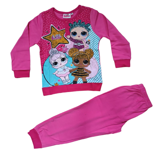 Pigiama Bimba Bambina Lol Surprise In Caldo Cotone Manica Lunga Pantalone Lungo