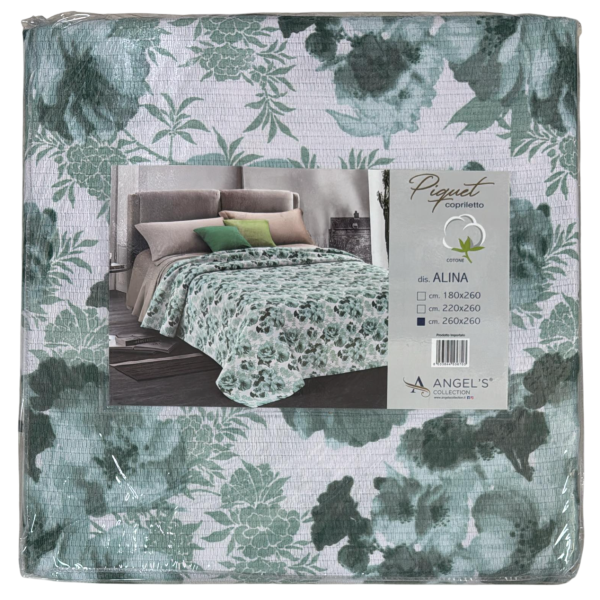 Copriletto Leggero Estivo Angel’s Singolo 1.5P Matrimoniale In Cotone Piquet Copriletto Leggero Estivo Angel’s Singolo 1.5P Matrimoniale In Cotone Piquet