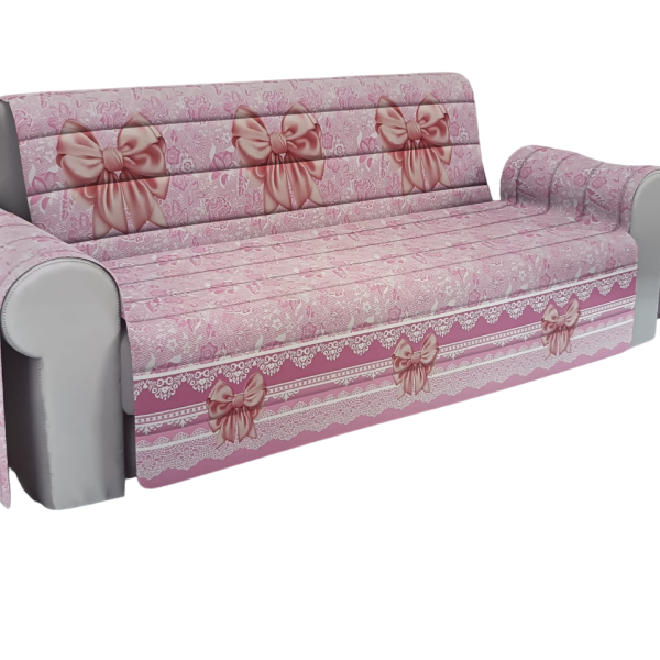 Salvadivano Copridivano 2-3-4 Posti Disegno Fiocco In Stampa Digitale