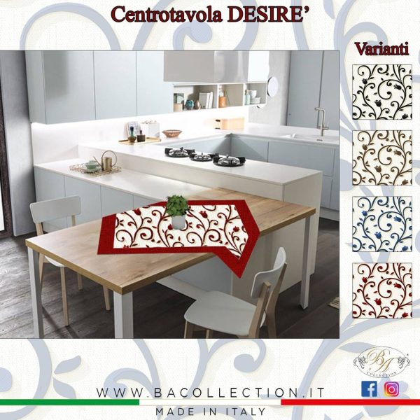 Centrotavola Quadrato 90x90cm BA Collection “Desirè”